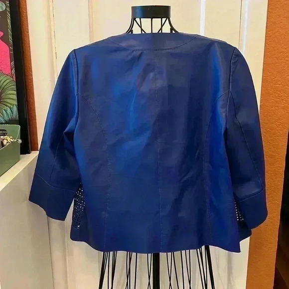 J ENVIE 100% Lamb Leather Jacket-Sz M - Picture 2 of 8